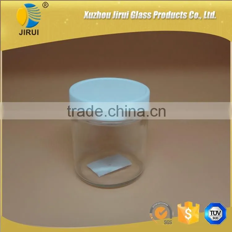 120ml round glass cream jars with plastic cap