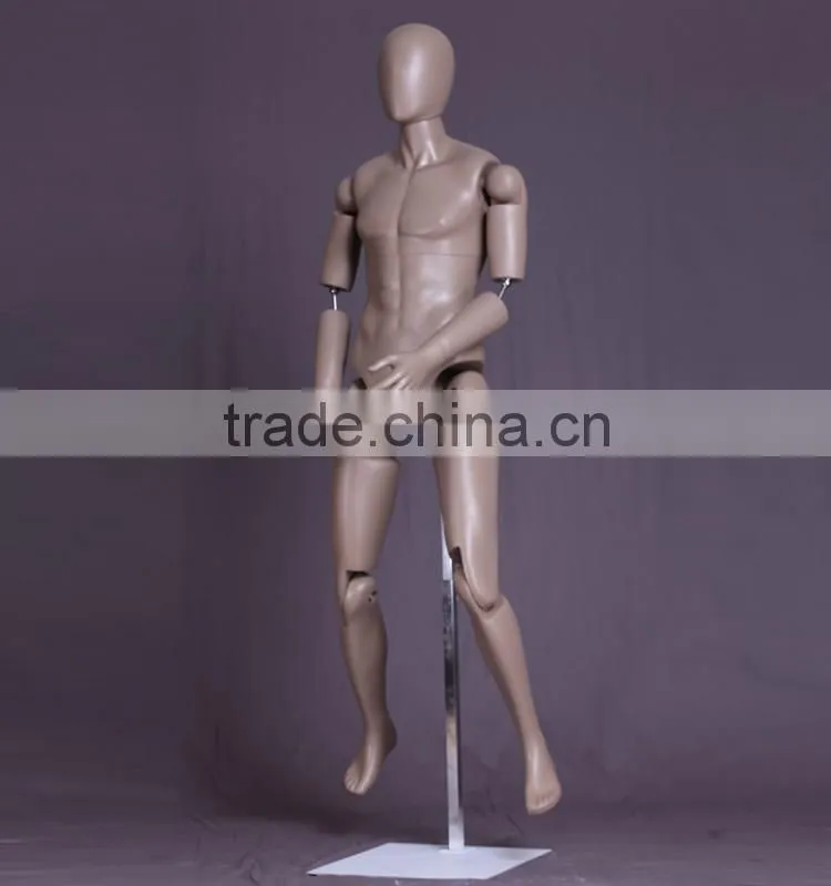 abstract male fiberglass flexible mannequin