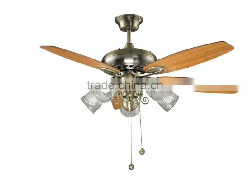 Classical decorative hanging ceiling fan with lights