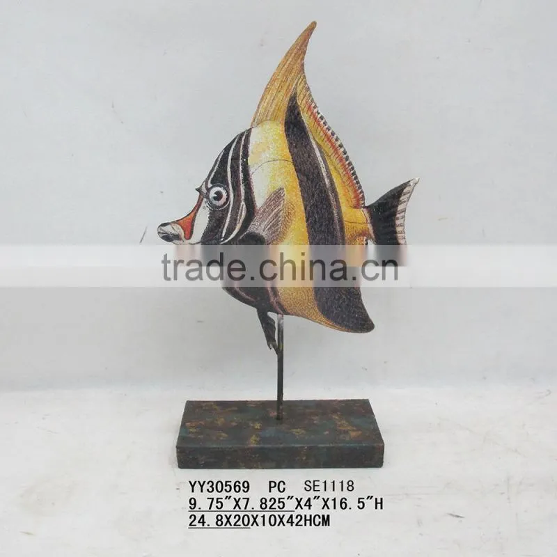 metal fish for table top decor