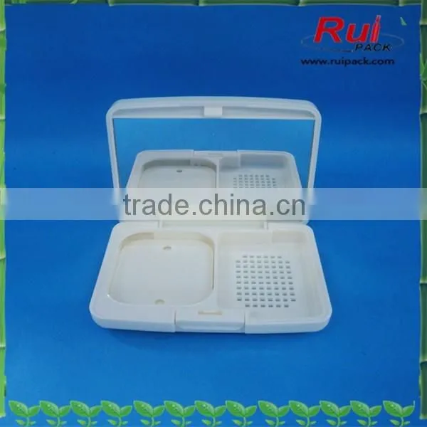 Big selling plastic flip-top cover make up container / BB/CC cream cosmetic make up jar