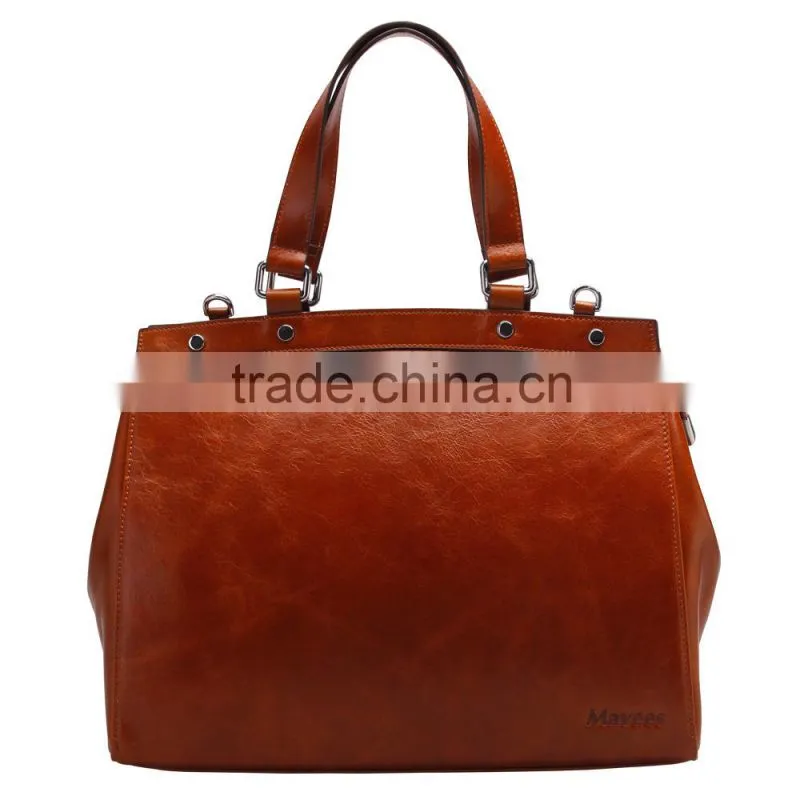 finished cow action bag oil wax leather