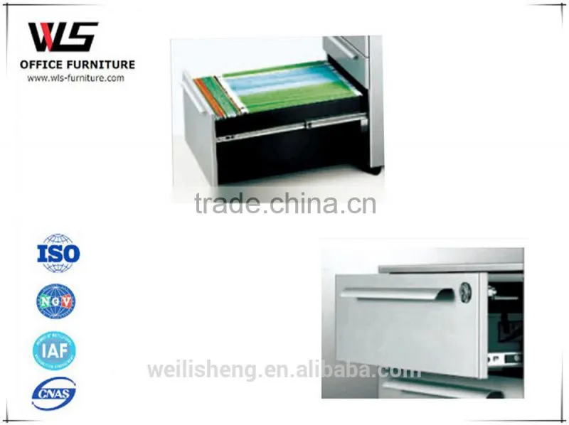 Steel Movable Cabinet with Three Drawers for Office Screen