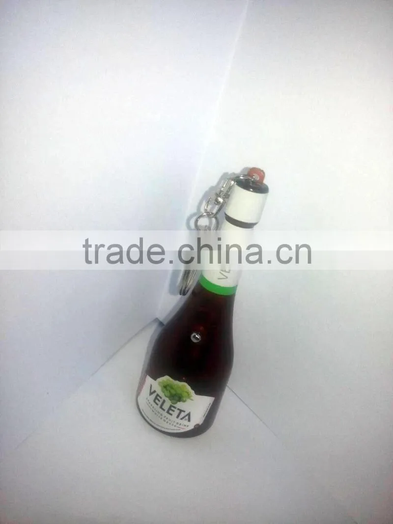 led drinking flashlight for promotional items , Champagne of shaple projector keychain,led logo projector keychain