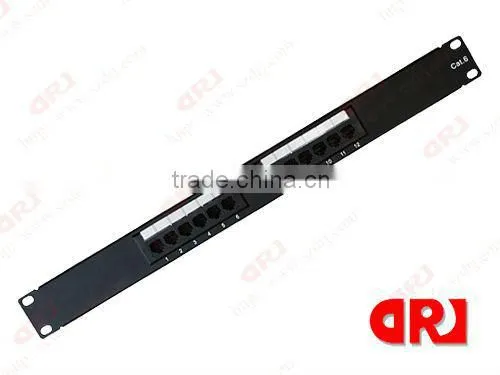 With Back Bar 12 ports UTP cat6 patch panel