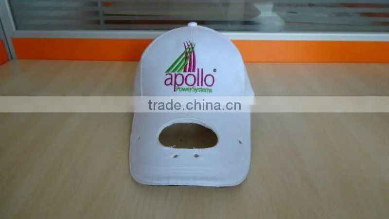 custom cotton solar fan hat