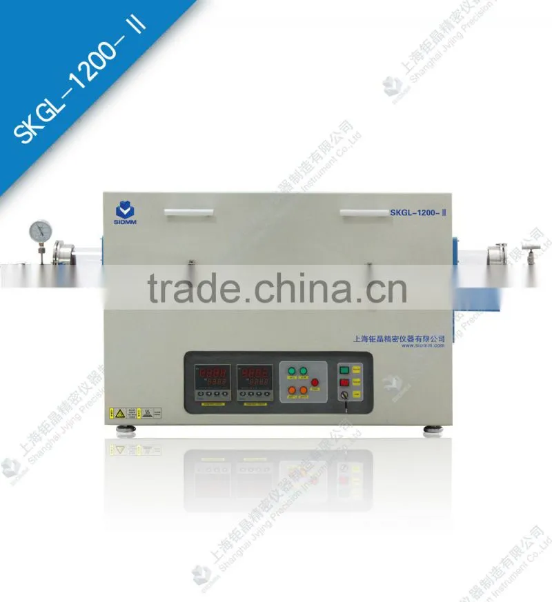 open type single and dual heating zones vacuum atmosphere furnace(SKGL-1200/SKGL-1200II)
