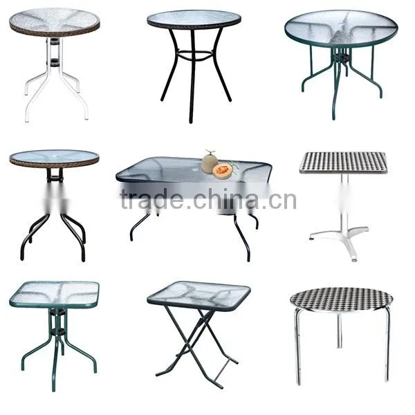 high quality round stainless steel dining table designs
