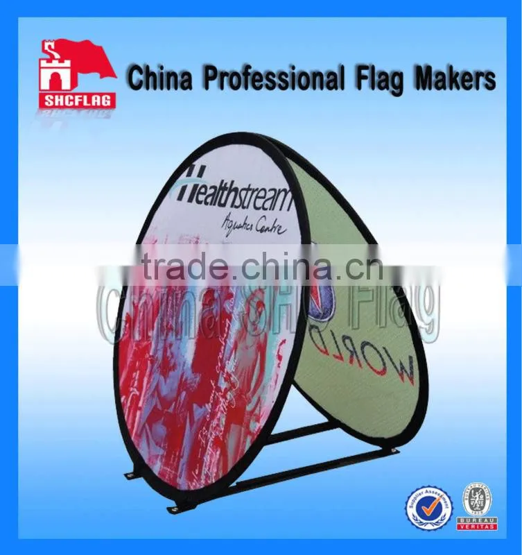 2014 new product logo printing with pop up a frame banner