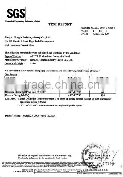 SGS Test Report