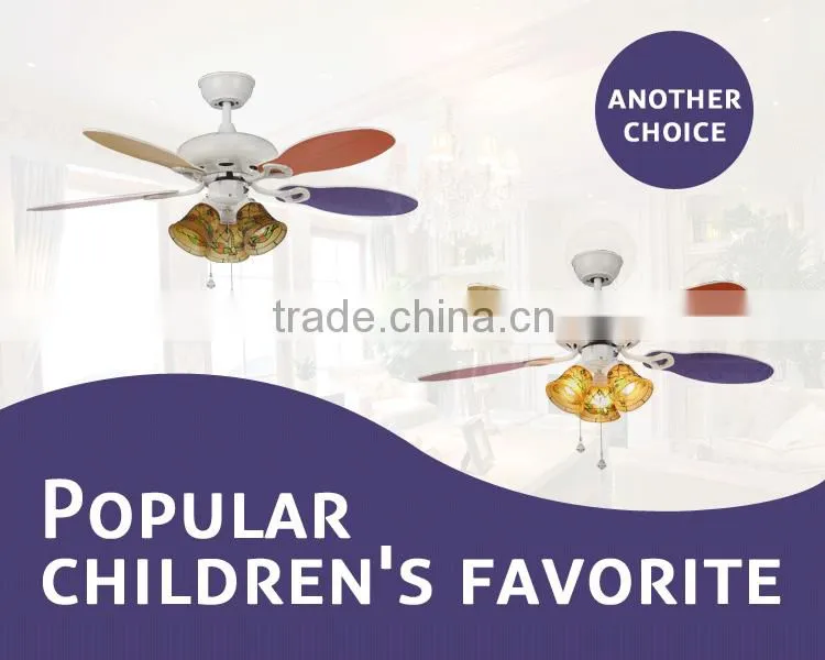 Home Decorative Classical Design Ceiling Light Fan with Pulling Switch