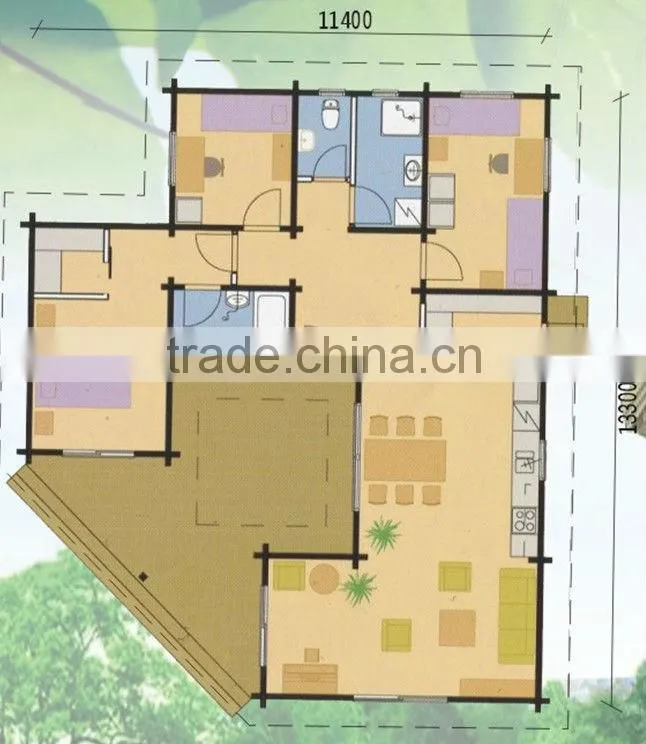 luxury wooden house