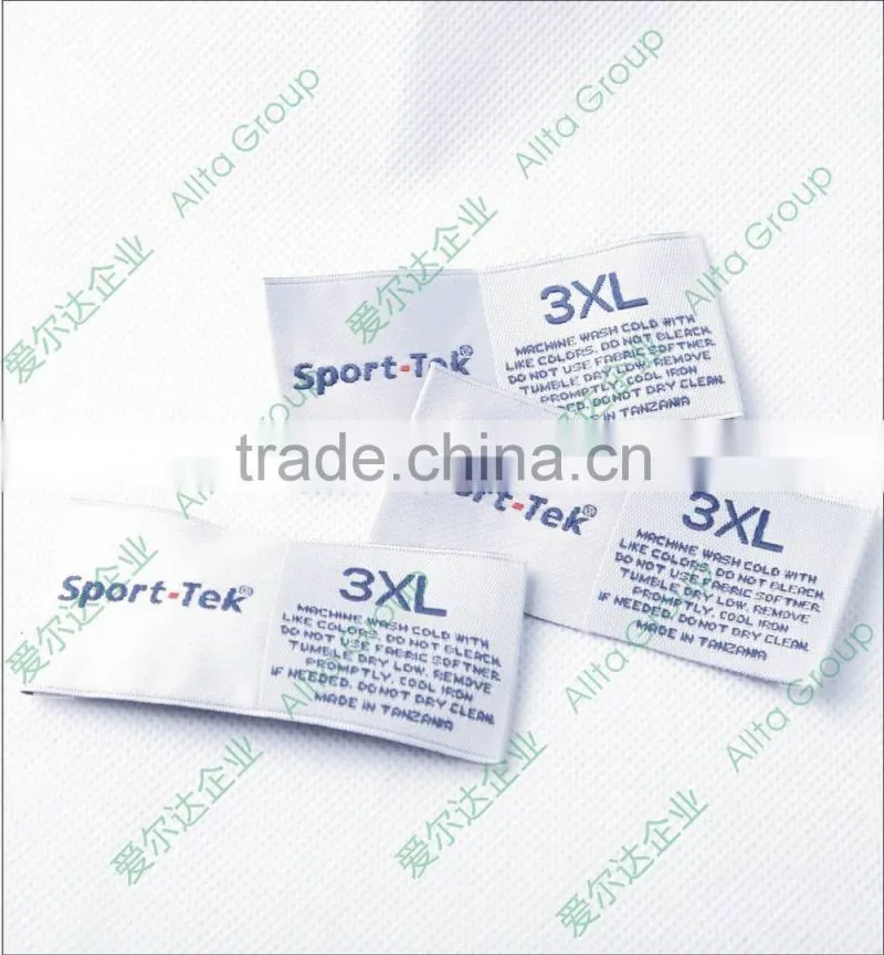 Wholesale custom clothing woven label of high density