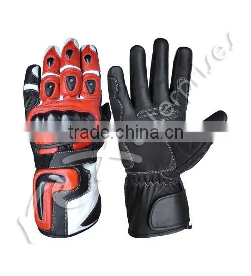 Leather Motorbike Motorcycle Racing Sports Gloves