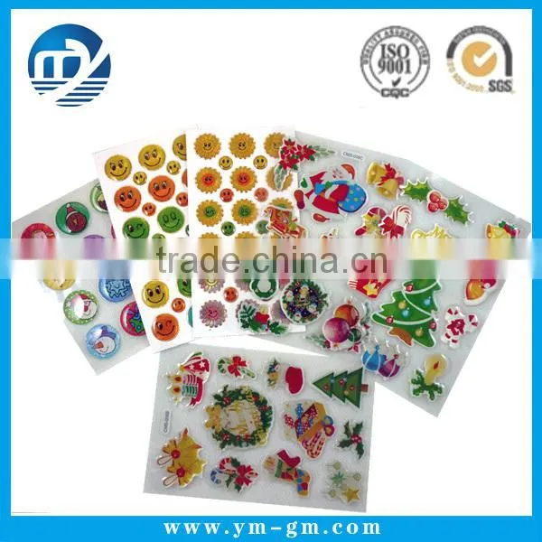 high quality 3D self adhesive transperent dome sticker