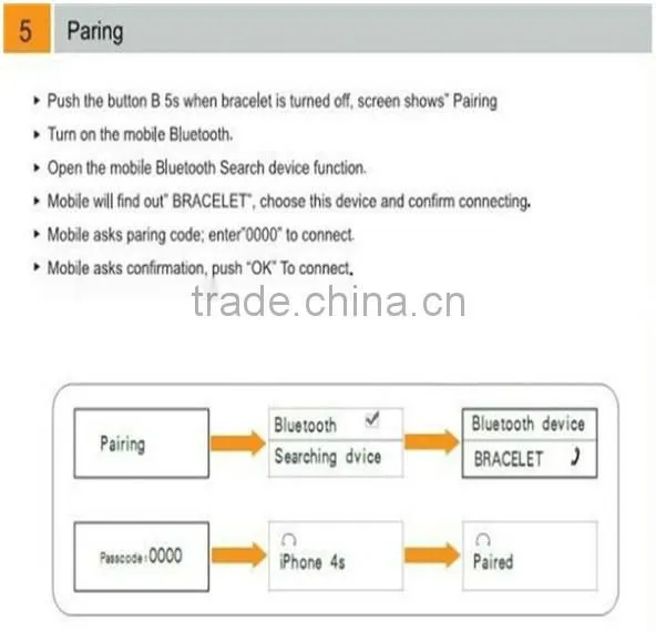 bluetooth smart watch for mobile phone