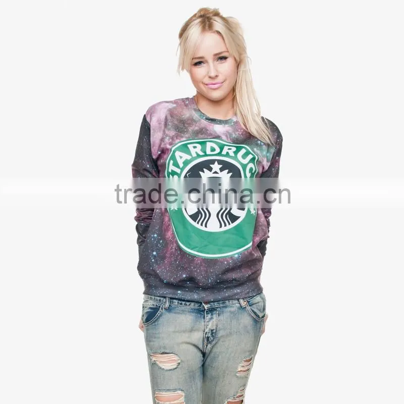 fashion enjoy coffee high quality 3d digital print fullprint crewneck sweatshirt spring autumn unisex custom oversized pullover