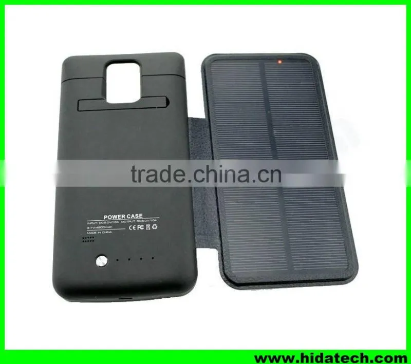 4800mah solar charger case for samsung galaxy note 4 battery charger for phone case