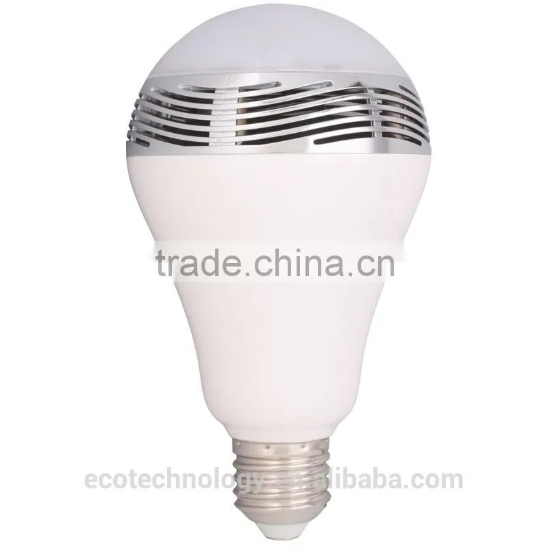 BL05 Bluetooth 4.0 Music Audio LED Speaker 7 Colors Bulb LED Light Lamp White E27 Mobilephone App Control For Iphone Samsung