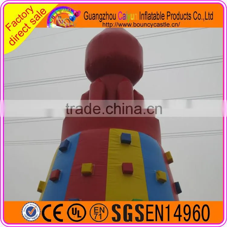 Challenging and safe inflatable climbing wall for kids and adults