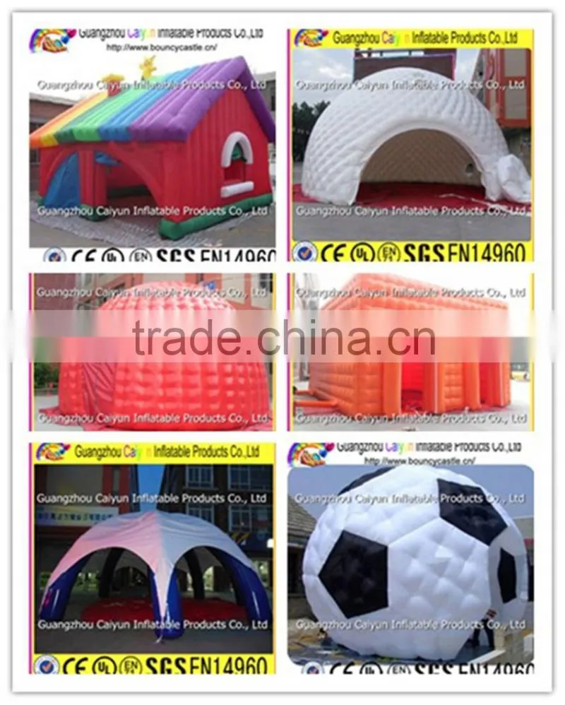 Football helmet inflatable tunnel tent