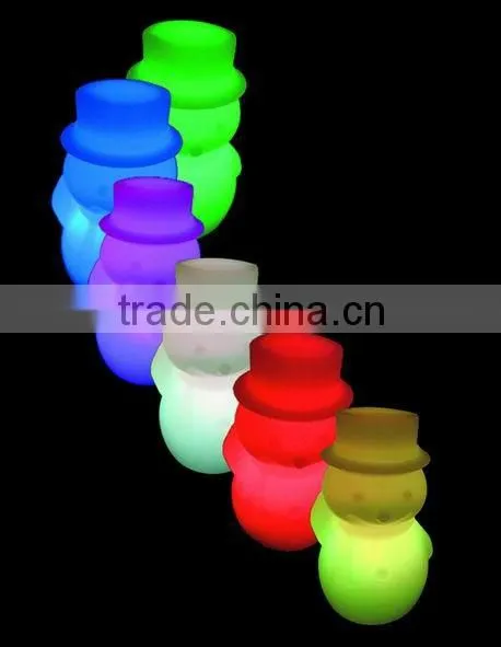 7 color changing snow man for Christmas Decoration LED night light