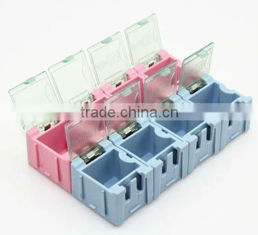 Flexible combinatio semi-transparent cover component storage box / Small parts storage cabinet