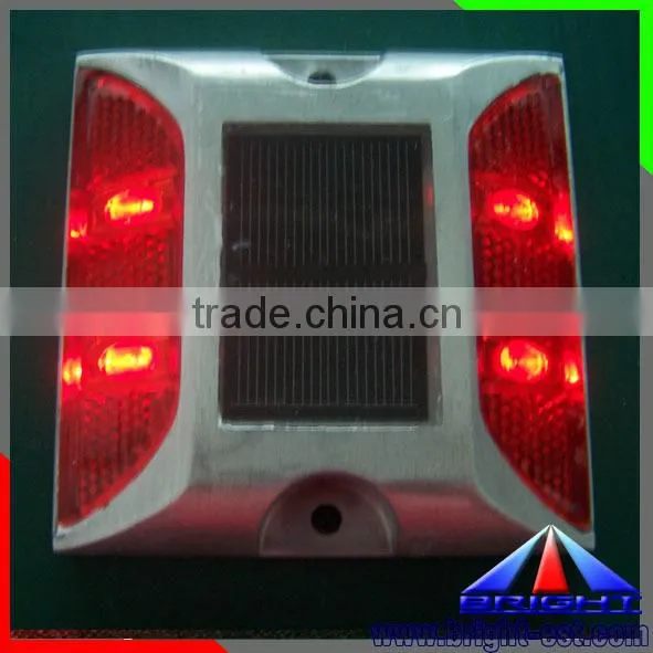 0.3WP 3.87V/100mA LED Solar Road Stud light, 2/3pcs led solar road markers, waterproof flashing reflective led solar road stud