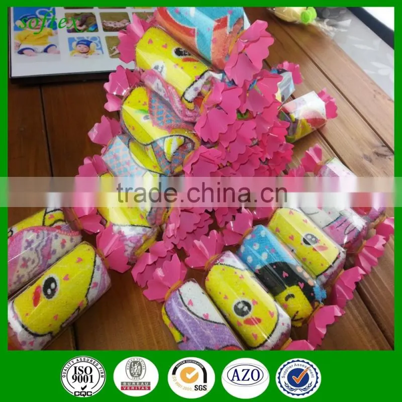 candy shape wedding gift towels