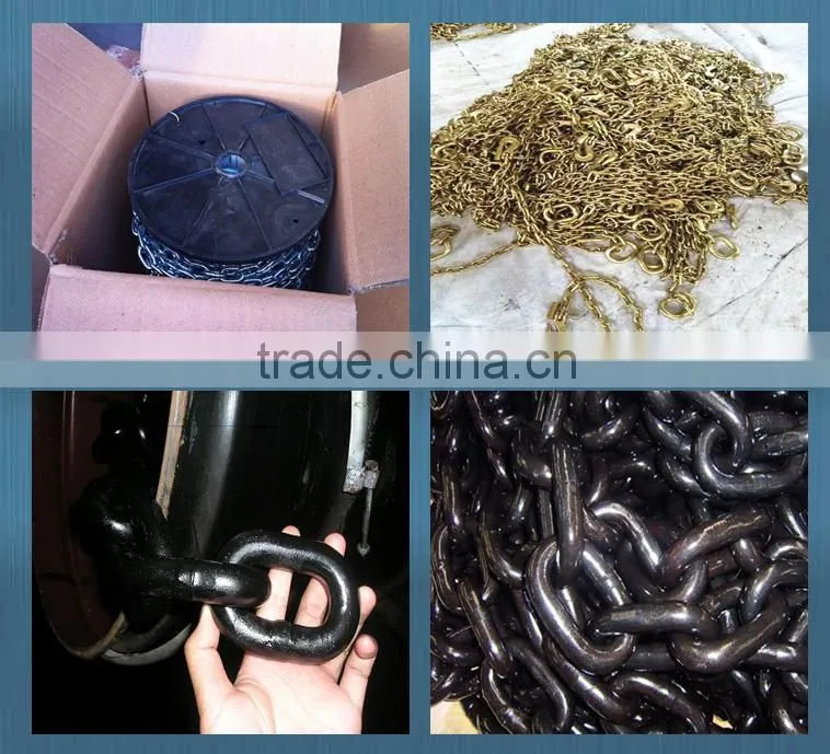 G80 DIN EN 818-2 lifting chain with hooks
