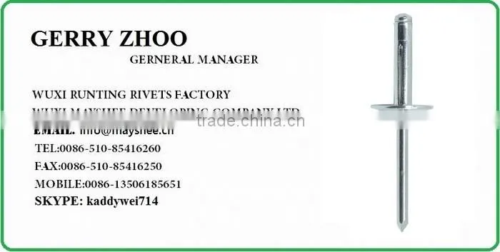 HIGH QUALITY FACTORY ALUMINUM LSR/LS RIVETS FOR GLASS CURTAIN WALL