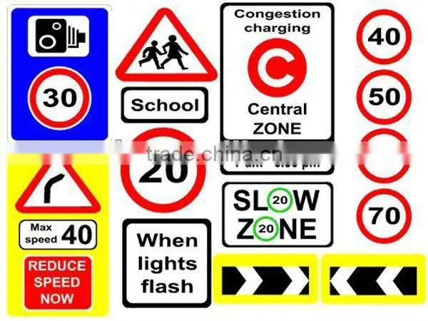 aluminum safety warning sign, reflective traffic signs,traffic sign post