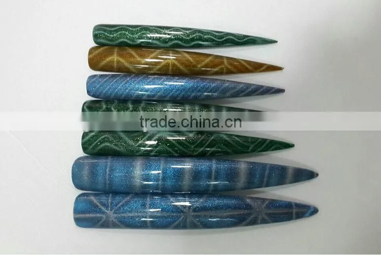 3D Cat Eyes Magnet 9 Patterns Cat Eyes Magnet 3D Cat Eye Magnet Magic Stick Magnetic Slice ZX:NP027
