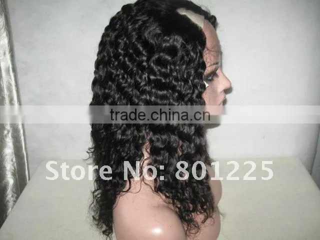 Fashionable U/V part hair wig with top quality