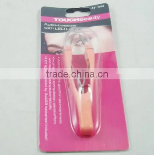 Eyebrow automic tweezers designed as makeup tools