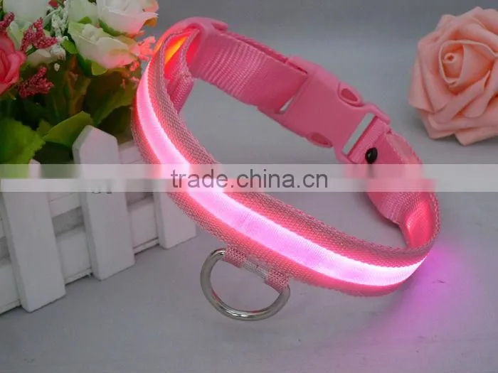 First class flashing LED dog collar