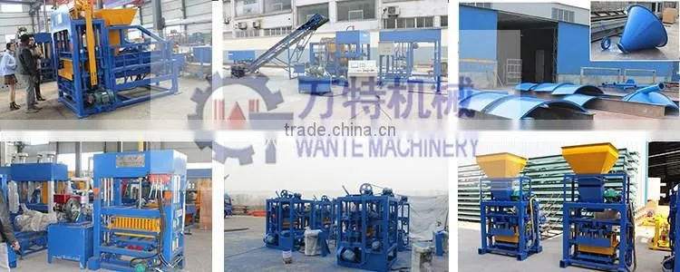 WANTE BRAND QT10-15 fly ash big capacity block making machine fully auto machine