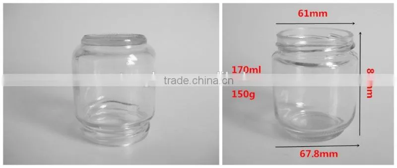 170ml glass bottles wholesale with stainless steel lid