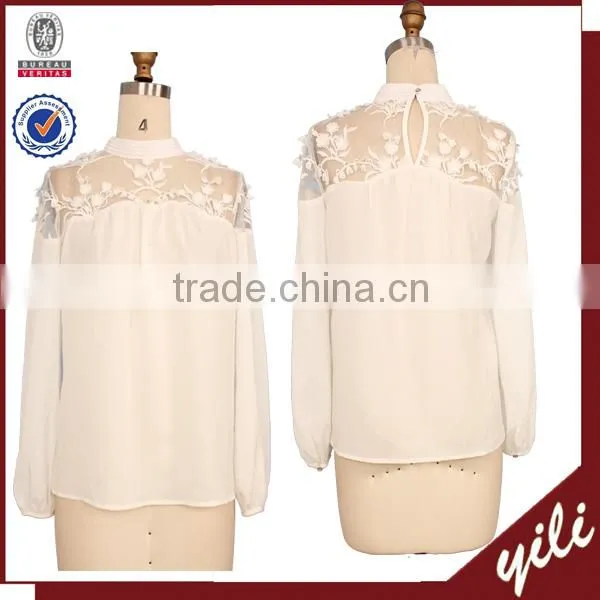 2015 dongguan latest floral long sleeve abstract church suits designs for women