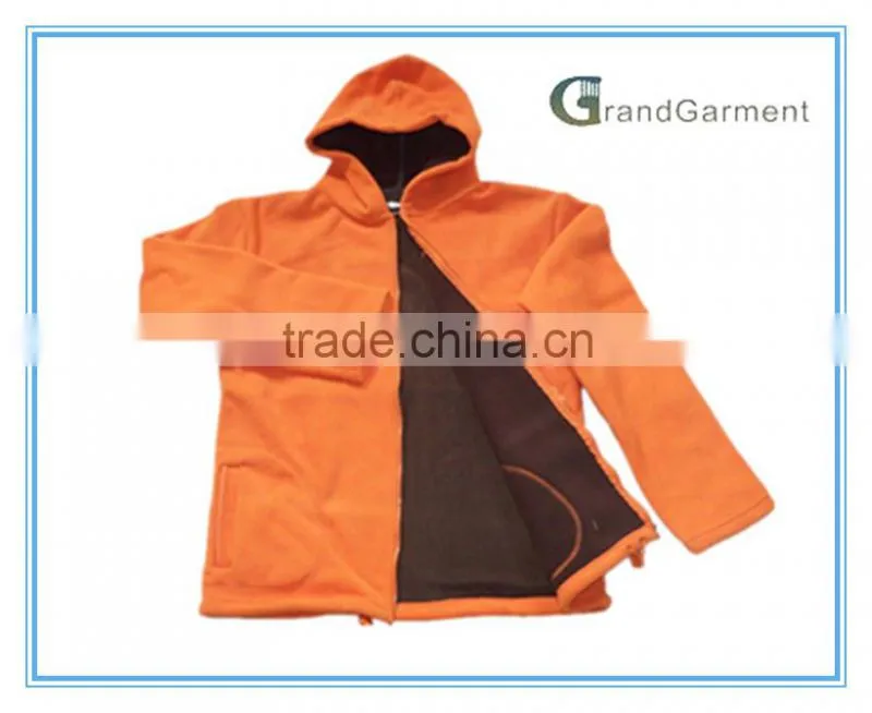Women's Fluorescent Fleece Jacket with Mesh Lining