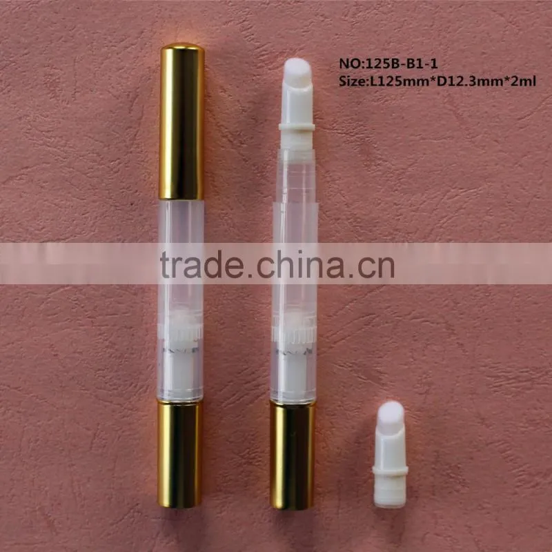 2016 newest Wholesale 2ml, 4ml empty cosmetic twist pen with bursh applicator