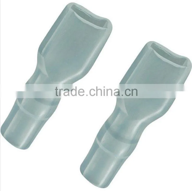 Transparent Soft PVC insulation connector sleeve for spade connector 4.8 mm 0.2"