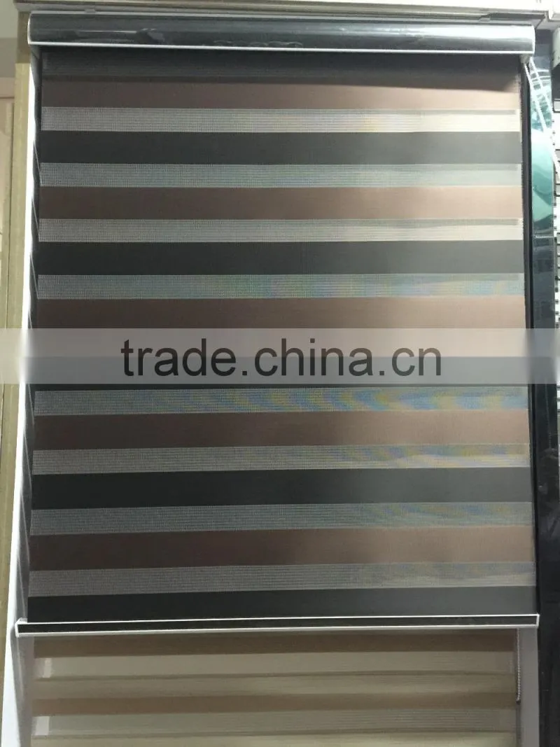 100% polyester new desigh ready made zebra blinds