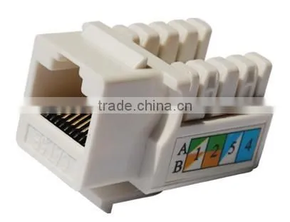 High quality Cat 5e UTP Keystone Jack 90 degree