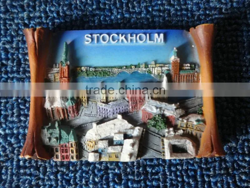 OEM ODM polyresin souvenir fridge magnets