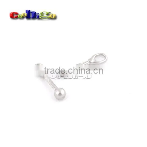 28*6.5mm Metal Zipper Pull Tap Zinc Alloy Silver Nickle Plated For DIY Zipper Sliders #FLQ164-S