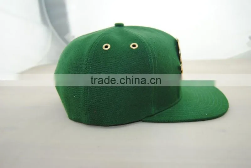2015 good quality 6panel meal plate arylic snapback caps