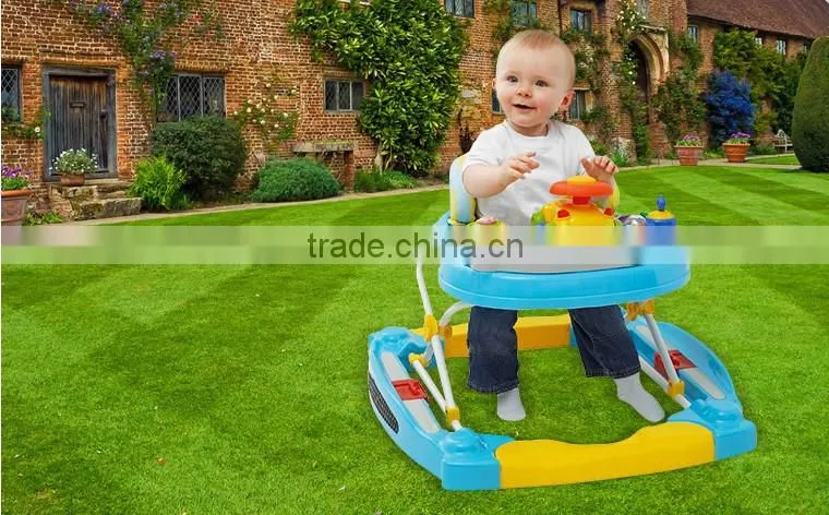 BW-53 360 degree rotating training round baby walker caster wheels