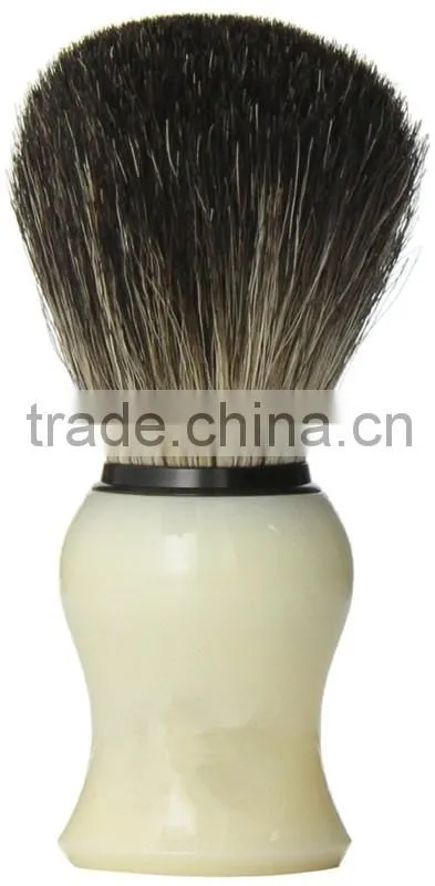 100% pure Badger shaving brush with cream resin handle