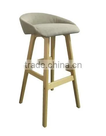 FIRST TOUCH low-back bar chair,wooden high bar stool AM-077B